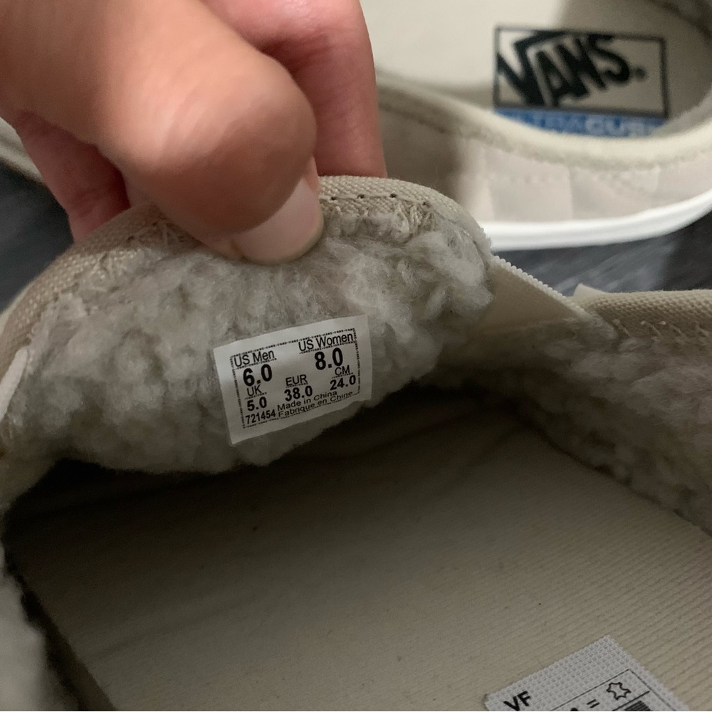 Vans Suede Slip-Er 2 Slippers Oatmeal / Sherpa 8 - Picture 7 of 9